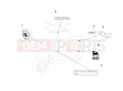 Plates - Emblems - Piaggio Fly 125 4T/3V ie 2014