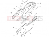 Side cover - Spoiler - Piaggio Fly 125 4T/3V ie 2014