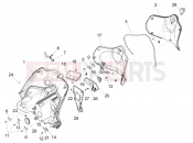 Front glove-box - Knee-guard panel - Piaggio Fly 125 4T/3V ie 2012