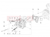 Head unit - Valve - Piaggio Fly 125 4T/3V ie 2012