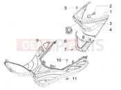 PIAGGIO Fly 150 Central cover - Footrests