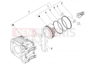 PIAGGIO Fly 150 Cylinder-piston-wrist pin unit