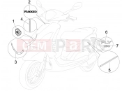 PIAGGIO Fly 150 Plates - Emblems