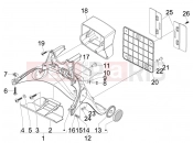PIAGGIO Fly 150 Rear cover - Splash guard