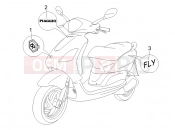 PIAGGIO Fly 50 2T Plates - Emblems