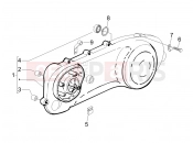 Crankcase cover - Crankcase cooling - Piaggio Fly 50 2T 2010