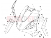 Front shield - Piaggio Fly 50 2T 2010