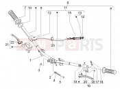 Handlebars - Master cil. - Piaggio Fly 50 2T 2010