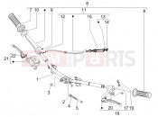 PIAGGIO Fly 50 4T Handlebars - Master cil.