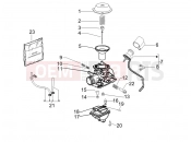 Carburetor's components - Piaggio Fly 50 4T 2008