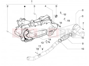 Crankcase cover - Crankcase cooling - Piaggio Fly 50 4T 2008