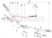 Handlebars - Master cil. - Piaggio Fly 50 4T 2008