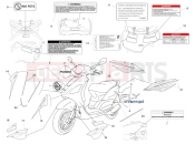 Plates - Emblems - Piaggio Fly 50 4T 2008