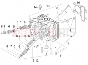 Head unit - Valve - Piaggio Fly 50 4T 4V (USA) 2015