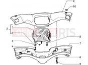 PIAGGIO Free FL Speedometers kms.-Handlebar covers