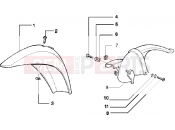 PIAGGIO Front and rear mudguard