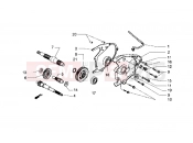 PIAGGIO Rear wheel shaft