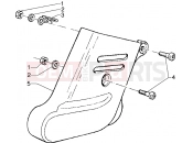 Front shock absorber cover - Piaggio Hexagon GTX 180
