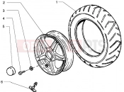Front wheel - Piaggio Hexagon GTX 180