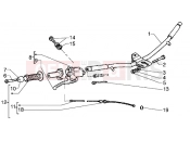 Handlebars component parts - Piaggio Hexagon GTX 180