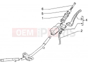 Handlebars component parts - Piaggio Hexagon GTX 180