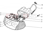 Headlamp - Piaggio Hexagon GTX 180