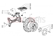 Rear wheel - Piaggio Hexagon GTX 180