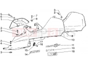Upper side panels - Piaggio Hexagon GTX 180