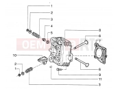 PIAGGIO HEXAGON LX4 Cylinder head - valves