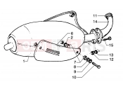 PIAGGIO HEXAGON LX4 Exhaust pipe