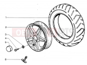 PIAGGIO HEXAGON LX4 Front wheel