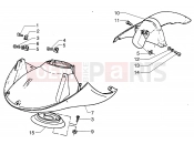 PIAGGIO HEXAGON LX4 Mudguards