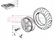 PIAGGIO HEXAGON LX4 Rear wheel