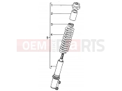 PIAGGIO HEXAGON LX4 Shock absorber