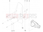 Windshield - Glass - Piaggio Liberty 125 4T 2V 2012