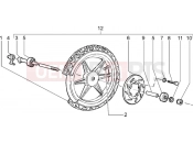 Front wheel - Piaggio Liberty 125 La Poste