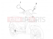 Driving mirror/s - Piaggio Liberty 150 2009