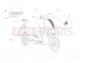 Plates - Emblems - Piaggio Liberty 150 2009