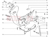 Front shield-Footboard-Spoiler - Piaggio Liberty 50 2T