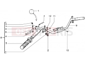Handlebars component parts - Piaggio Liberty 50 2T
