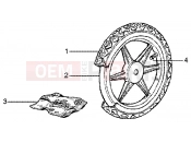 Rear wheel - Piaggio Liberty 50 4T