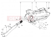 Crankcase cover - Crankcase cooling - Piaggio Liberty 50 4T 2015