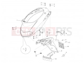 Rear cover - Splash guard - Piaggio Liberty 50 4T 2015