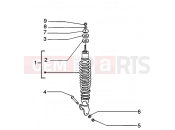 REAR DAMPER - Piaggio Liberty 50 PTT