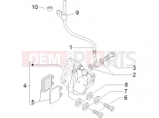 Brakes pipes - Calipers - Piaggio Liberty elettrico PPT (E) 2011
