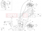 Remote control switches - Battery - Horn - Piaggio Liberty elettrico PPT (E) 2011