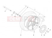 Front wheel - Piaggio Liberty elettrico PPT (E) 2014