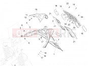 Rear cover - Splash guard - Piaggio Medley 150 4T ie ABS 2016