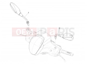 Driving mirror/s - Piaggio Medley 150 4T ie ABS 2017