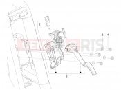 Control pedals - Levers - Piaggio MP3 125 YOUrban ERL 2013